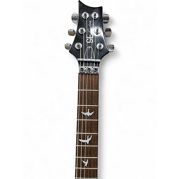Used PRS SE Custom 24 FR Trans Black Solid Body Electric Guitar