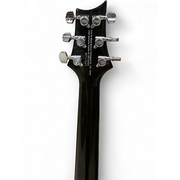 Used PRS SE Custom 24 FR Trans Black Solid Body Electric Guitar