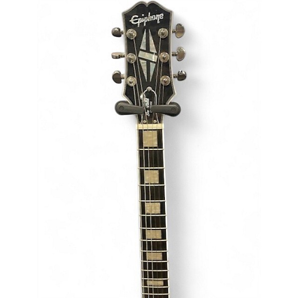 Used Epiphone Les Paul Custom Silverburst Solid Body Electric Guitar