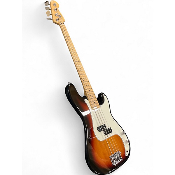 Used Fender Player Precision Bass 3 Color Sunburst Electric Bass Guitar