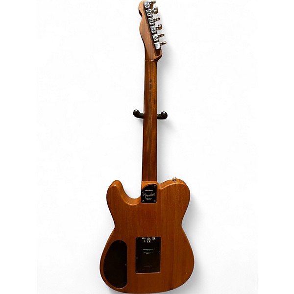 Used Fender Acoustasonic Player Telecaster Yellow Acoustic Electric Guitar