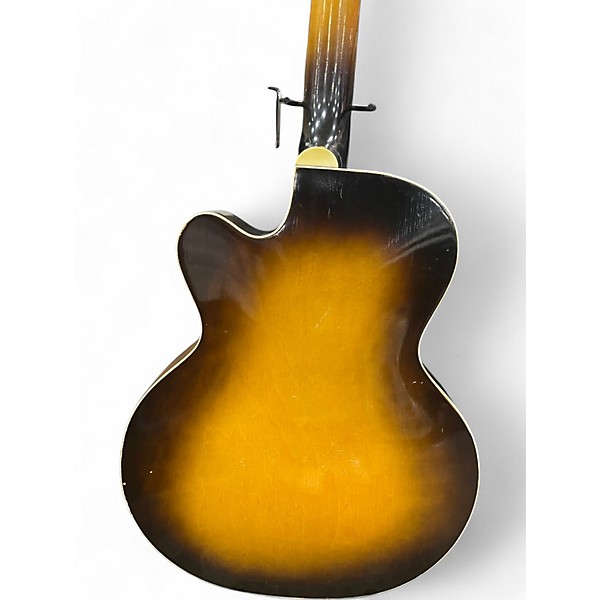 Used Silvertone h61 2 Color Sunburst Acoustic Electric Guitar