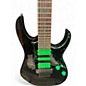 Used Ibanez UV70 Universe Steve Vai Signature 7 String COSMO BLACK Solid Body Electric Guitar