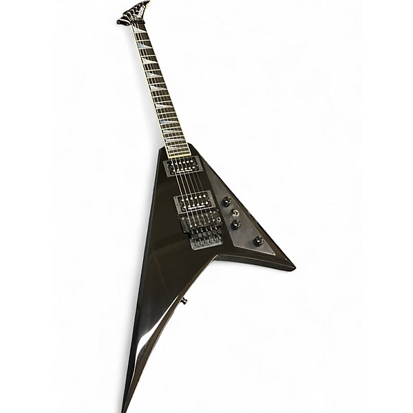 Used Jackson USA RR1 V Gloss Black Solid Body Electric Guitar