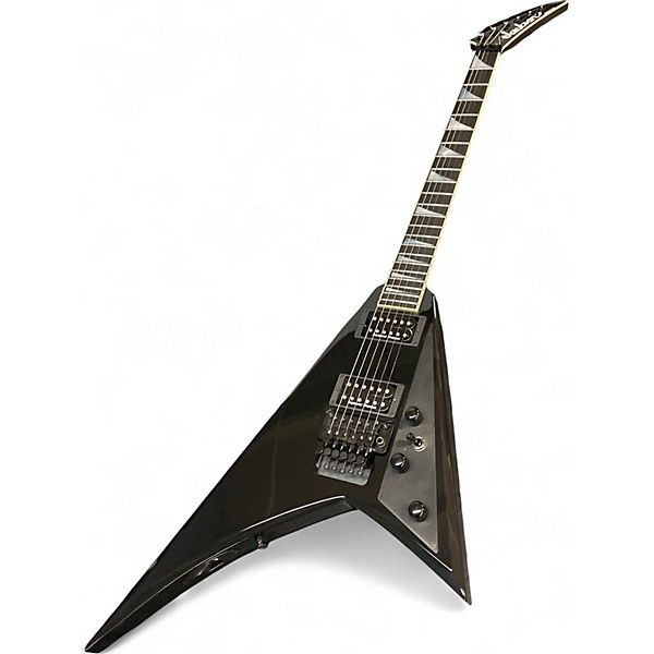 Used Jackson USA RR1 V Gloss Black Solid Body Electric Guitar
