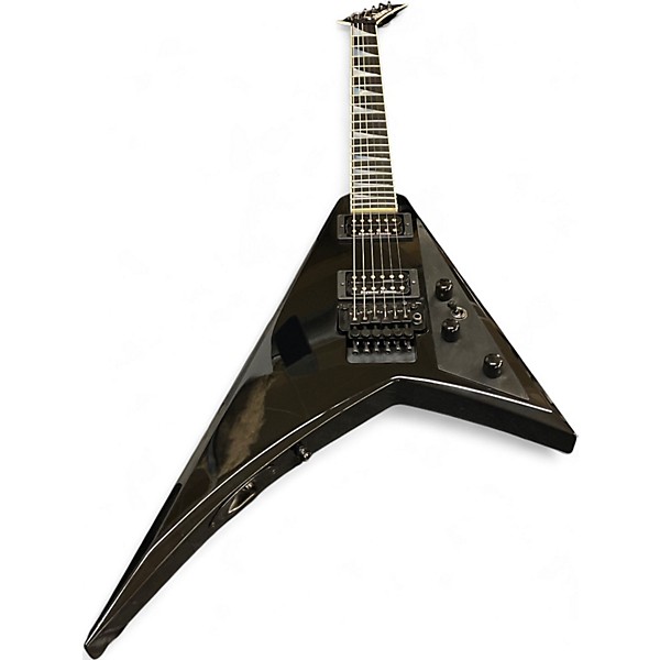 Used Jackson USA RR1 V Gloss Black Solid Body Electric Guitar