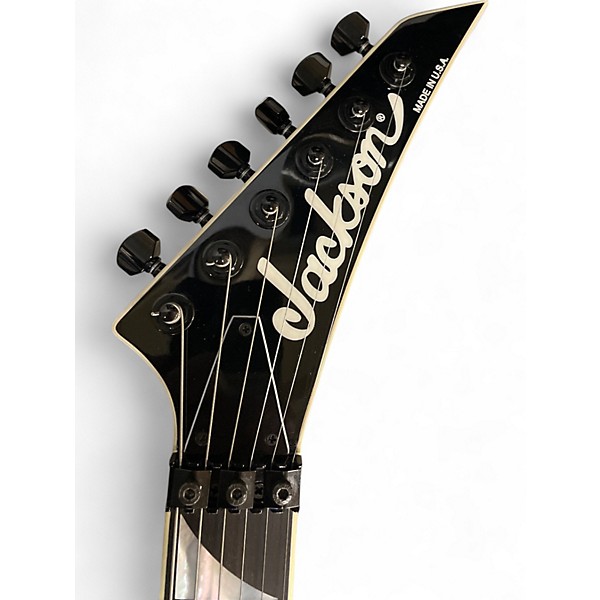 Used Jackson USA RR1 V Gloss Black Solid Body Electric Guitar
