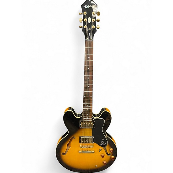 Used Epiphone Dot 2 Color Sunburst Hollow Body Electric Guitar