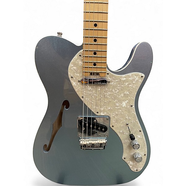 Used Fender American Elite Thinline Telecaster MYSTIC ICE BLUE Hollow Body Electric Guitar