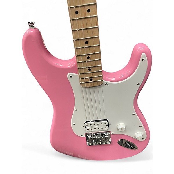 Used Squier Sonic Stratocaster HT H Flash Pink Solid Body Electric Guitar