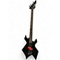 Used B.C. Rich PLATINUM SERIES WARLOCK BLACK Electric Bass Guitar thumbnail