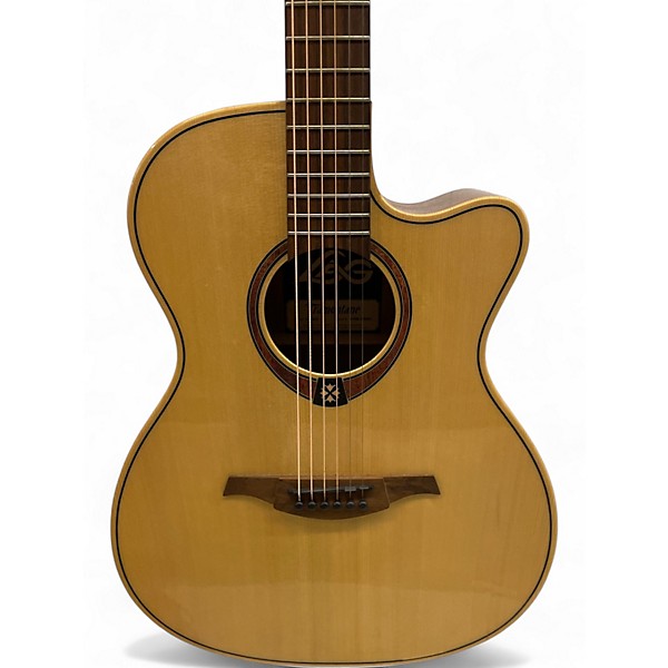 Used Lag Guitars TRAMONTANE T88ACE Natural Acoustic Electric Guitar