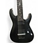 Used Schecter Guitar Research Damien Platinum 7 Satin Black Solid Body Electric Guitar