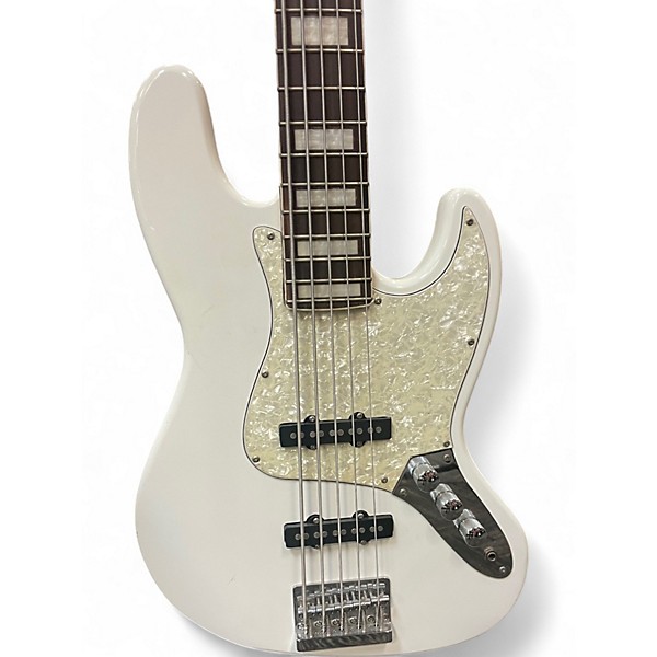 Used Miscellaneous 5 STRING J STYLE BASS WHITE Electric Bass Guitar