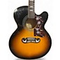 Used Epiphone EJ200SCE Sunburst Acoustic Electric Guitar