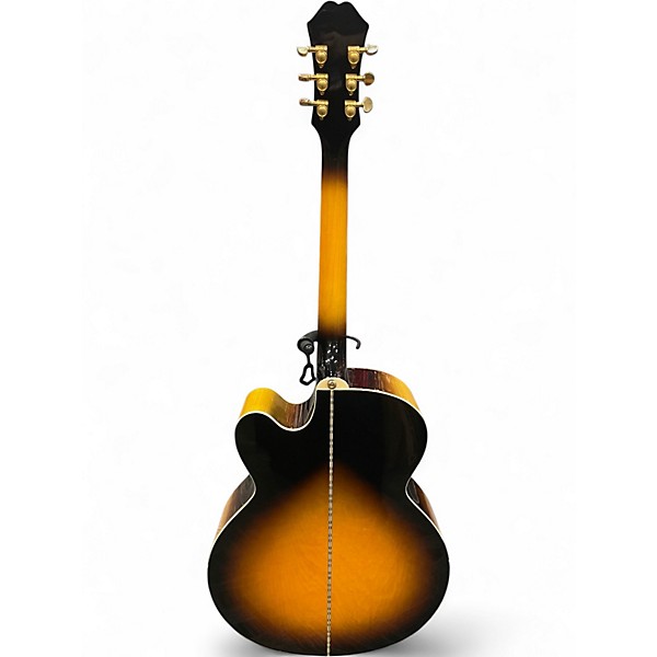 Used Epiphone EJ200SCE Sunburst Acoustic Electric Guitar