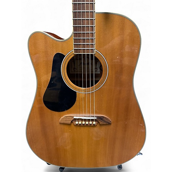 Used Alvarez AD60CE Artist Series Dreadnought Left Handed Natural Acoustic Electric Guitar