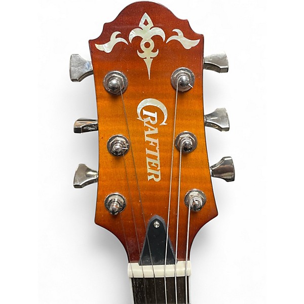 Used Crafter Guitars SATTMVS LEFT HANDED MOD 2 Color Sunburst Hollow Body Electric Guitar