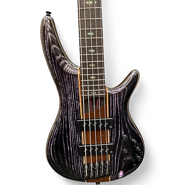 Used Ibanez SR1305SB Trans Black Electric Bass Guitar