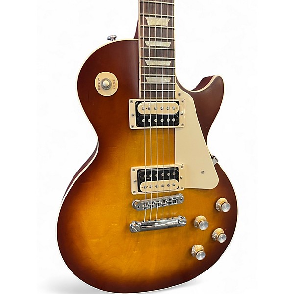 Used Gibson Les Paul Traditional Pro V Satin Ice Tea Solid Body Electric Guitar