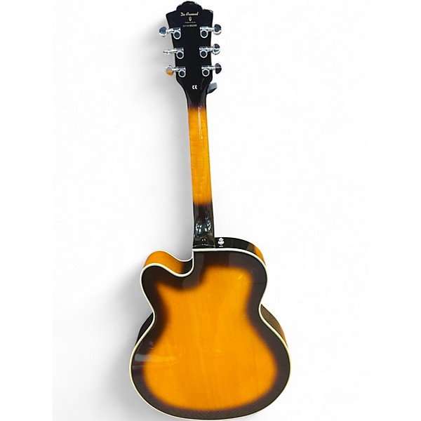 Used DeArmond X155 2 Color Sunburst Hollow Body Electric Guitar