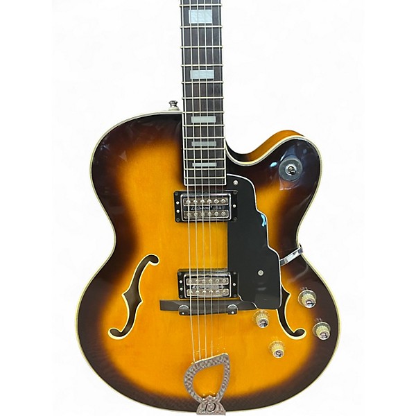 Used DeArmond X155 2 Color Sunburst Hollow Body Electric Guitar