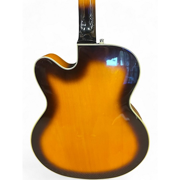 Used DeArmond X155 2 Color Sunburst Hollow Body Electric Guitar