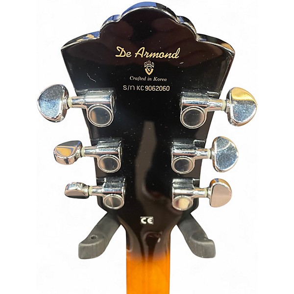 Used DeArmond X155 2 Color Sunburst Hollow Body Electric Guitar