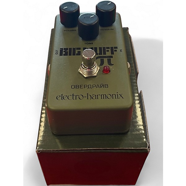 Used Electro-Harmonix Green Russian Big Muff Pi Fuzz Effect Pedal