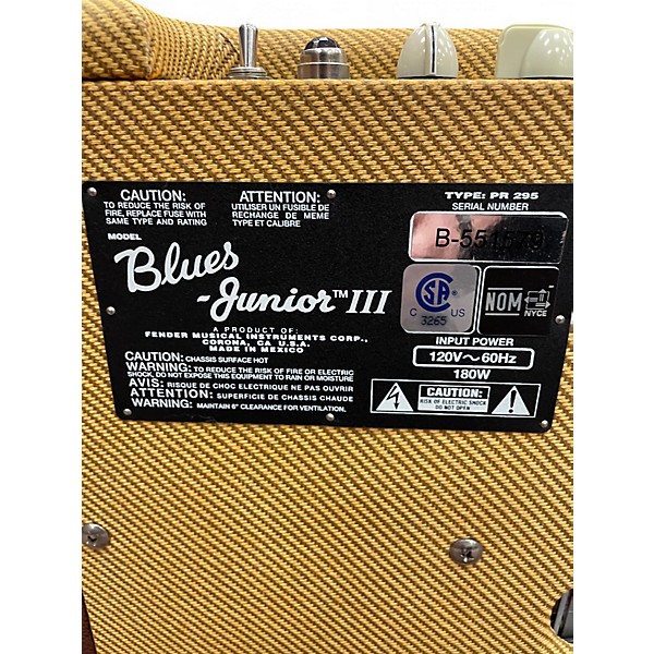Used Fender FSR Blues Jr III Tube Guitar Combo Amp