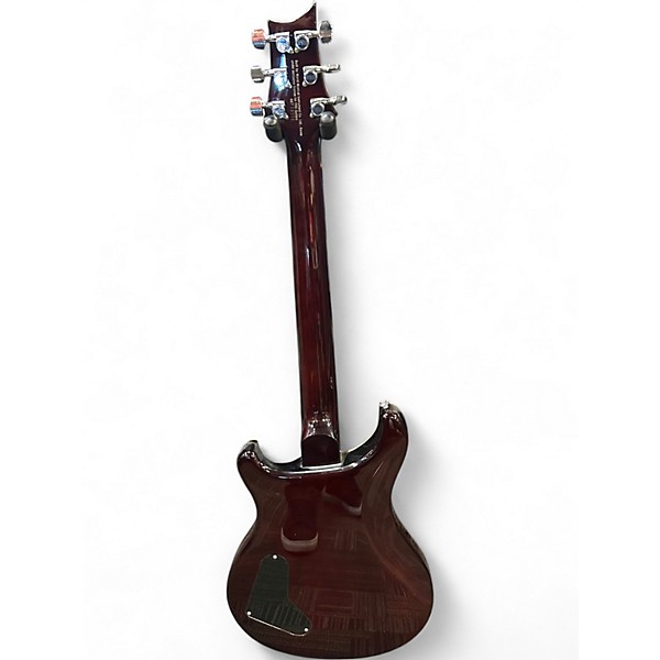 Used PRS SE Custom Semi Hollow Body Quilt Top AMBER BURST Hollow Body Electric Guitar