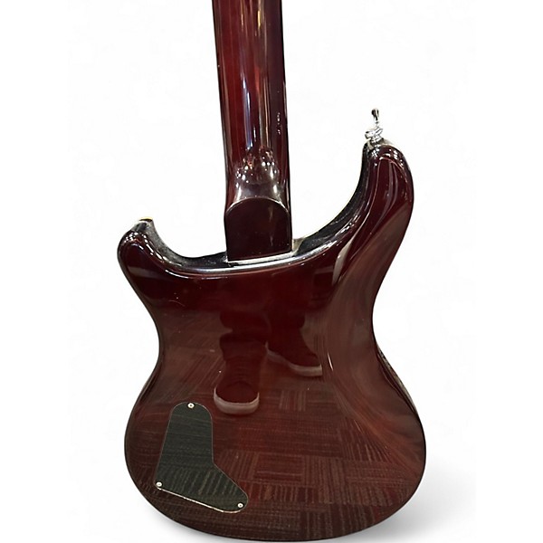 Used PRS SE Custom Semi Hollow Body Quilt Top AMBER BURST Hollow Body Electric Guitar