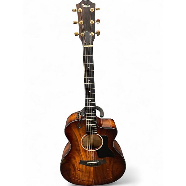 Used 2020 Taylor 224CEKDLX Shaded Edge Burst Acoustic Electric Guitar