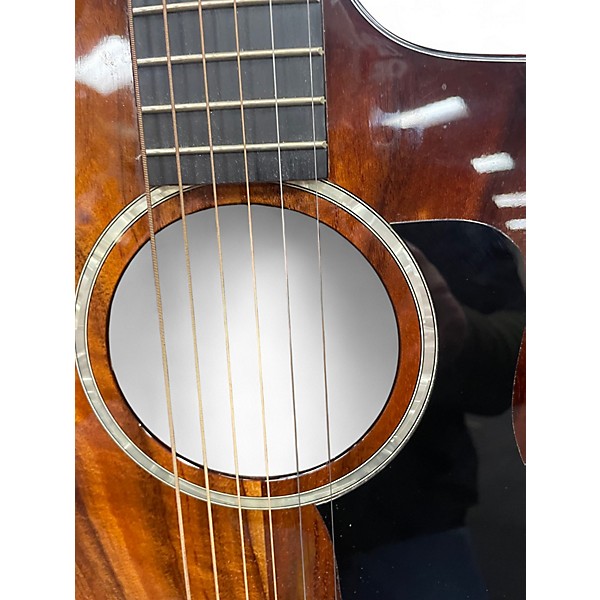 Used 2020 Taylor 224CEKDLX Shaded Edge Burst Acoustic Electric Guitar