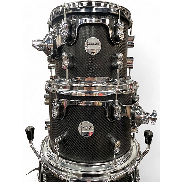 Used PDP by DW 6 Piece Concept Maple Carbon Fiber Drum Kit