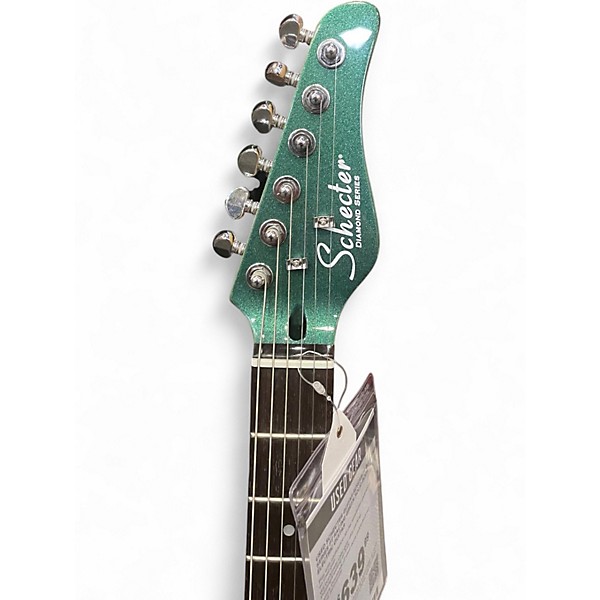 Used Schecter Guitar Research Diamond Series PT RACING GREEN Solid Body Electric Guitar