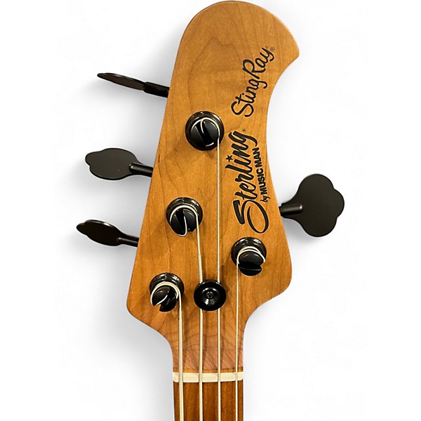 Used Sterling by Music Man Ray34 Sassafras Black Electric Bass Guitar