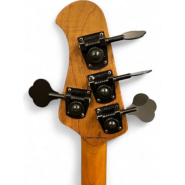 Used Sterling by Music Man Ray34 Sassafras Black Electric Bass Guitar