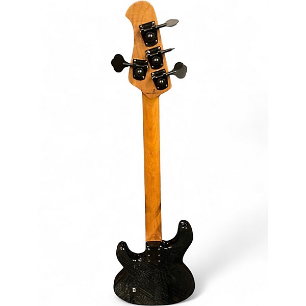 Used Sterling by Music Man Ray34 Sassafras Black Electric Bass Guitar