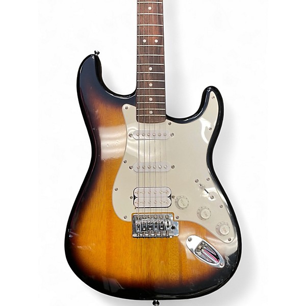 Used Squier Bullet Stratocaster HSS Brown Sunburst Solid Body Electric Guitar