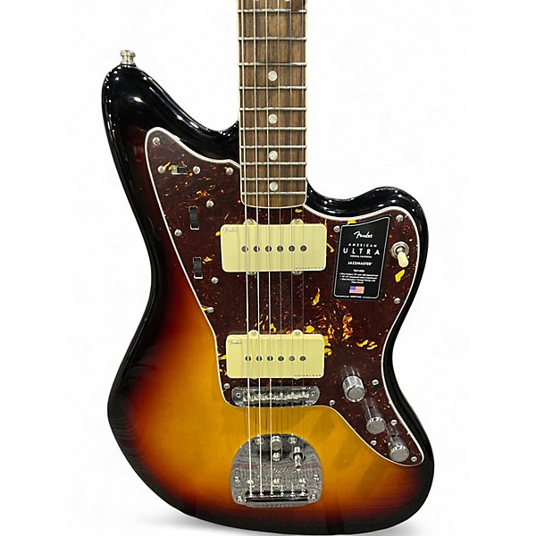Used Fender American Ultra Jazzmaster 2 Color Sunburst Solid Body Electric Guitar