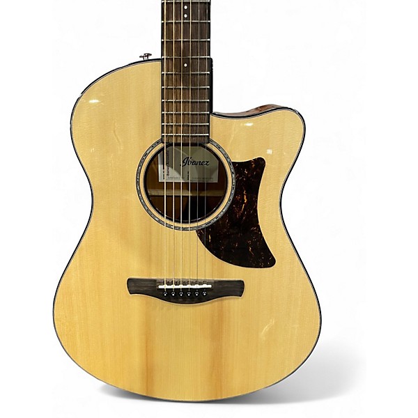 Used Ibanez AAM300CE Natural Acoustic Electric Guitar