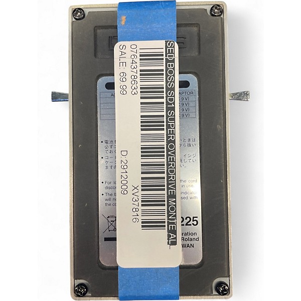 Used BOSS SD1 Super Overdrive MONTE ALLUMS MOD Effect Pedal