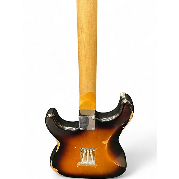 Used 2012 Fender Road Worn 1960S Stratocaster 3 Tone Sunburst Solid Body Electric Guitar