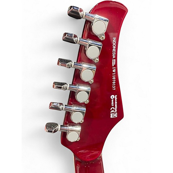 Used Xaviere XV-890 Red Solid Body Electric Guitar