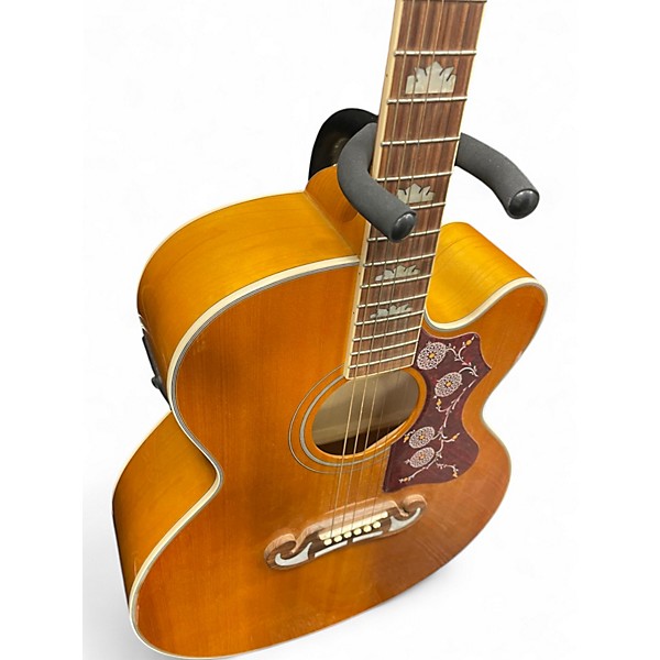 Used Epiphone J-200 EC Studio Natural Acoustic Electric Guitar