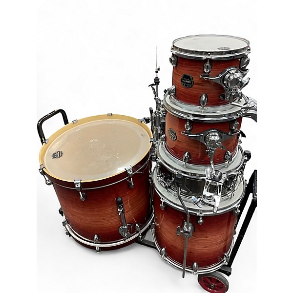 Used Mapex 5 Piece ARMORY SERIES REDWOOD BURST Drum Kit