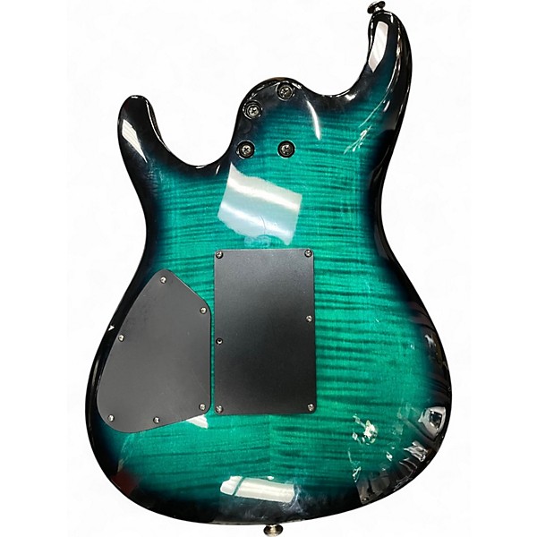Used Ibanez S540FM Green Flame Solid Body Electric Guitar