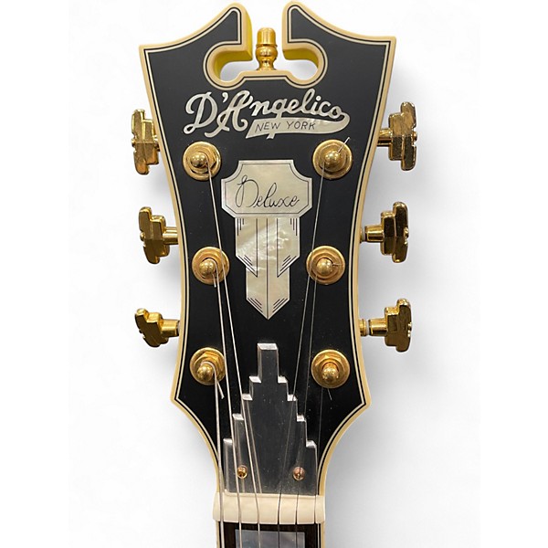 Used D'Angelico DELUXE SSSP SEMI HALLOW BODY Yellow Hollow Body Electric Guitar