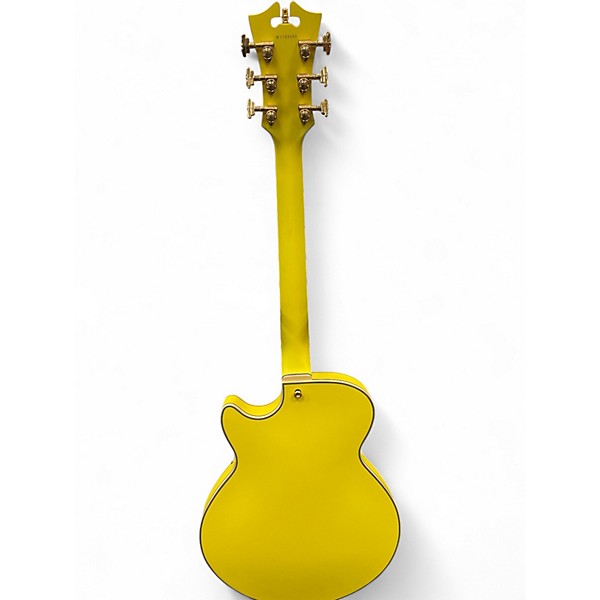 Used D'Angelico DELUXE SSSP SEMI HALLOW BODY Yellow Hollow Body Electric Guitar